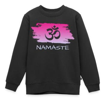 Namaste - Kinder Premium Organic Sweatshirt - Schwarz - Vorne - AI Model Kid Female (0cm)