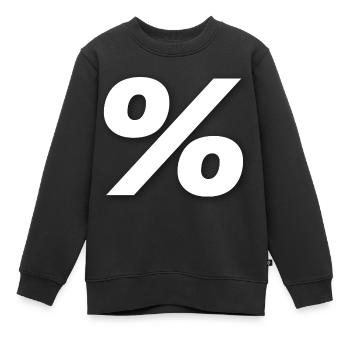 % Prozent - Kinder Premium Organic Sweatshirt - Schwarz - Vorne - AI Model Kid Female (0cm)