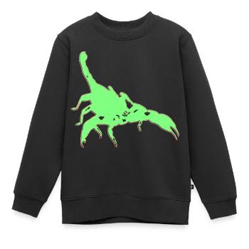 Scorpion Scorpion Vecteur toxique Arachnide Animal - Sweat Premium enfant bio - noir - Devant - AI Model Kid Female (0cm)