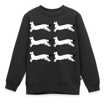 Ostrobotnie du Nord - Sweat Premium enfant bio - noir - Devant - AI Model Kid Female (0cm)