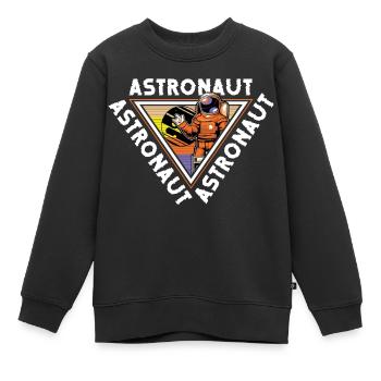 Space Shuttle Raumanzug Sterne Rakete - Kinder Premium Organic Sweatshirt - Schwarz - Vorne - AI Model Kid Female (0cm)