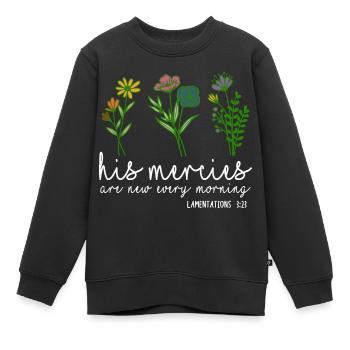 Église Religion Catholique Catholique Jésus-Christ - Sweat Premium enfant bio - noir - Devant - AI Model Kid Female (0cm)