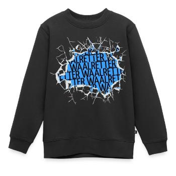 fischerei tierschutz tier angelrute kuh vegetarier - Kinder Premium Organic Sweatshirt - Schwarz - Vorne - AI Model Kid Female (0cm)