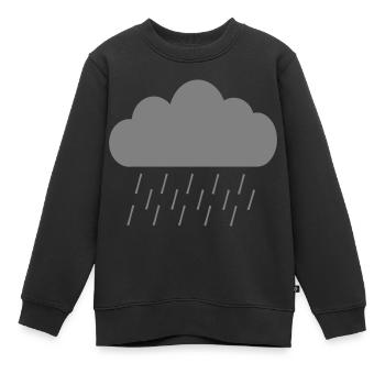 Nuage - Sweat Premium enfant bio - noir - Devant - AI Model Kid Female (0cm)