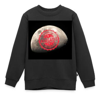 Mond, Halbmond, Planet - Kinder Premium Organic Sweatshirt - Schwarz - Vorne - AI Model Kid Female (0cm)