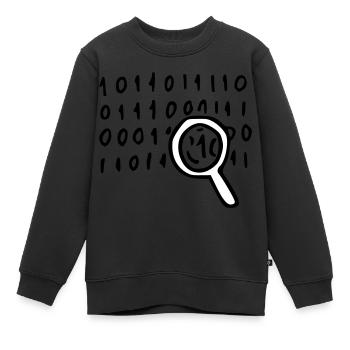 Opensource technology - Sweat Premium enfant bio - noir - Devant - AI Model Kid Female (0cm)