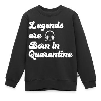 Schwangerschaft Babyparty Babyshower Boy Girl - Kinder Premium Organic Sweatshirt - Schwarz - Vorne - AI Model Kid Female (0cm)