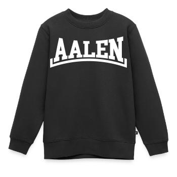 Aalen - Kinder Premium Organic Sweatshirt - Schwarz - Vorne - AI Model Kid Female (0cm)