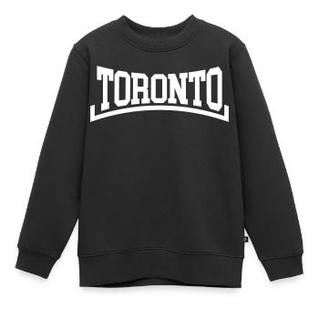 Toronto - Kinder Premium Organic Sweatshirt - Schwarz - Vorne - AI Model Kid Female (0cm)