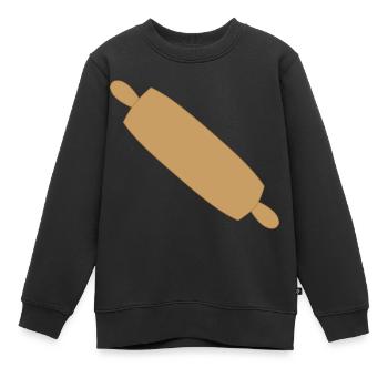 nudelholz - Kinder Premium Organic Sweatshirt - Schwarz - Vorne - AI Model Kid Female (0cm)
