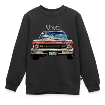 Oldtimer USA nova - Kinder Premium Organic Sweatshirt - Schwarz - Vorne - AI Model Kid Female (0cm)