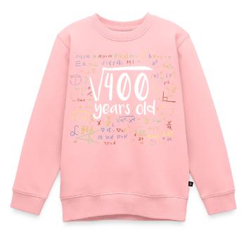 20. Geburtstag Quadratwurzel von 400: 20 Jahre alt - Kinder Premium Organic Sweatshirt - Rosa - Vorne - AI Model Kid Female (0cm)