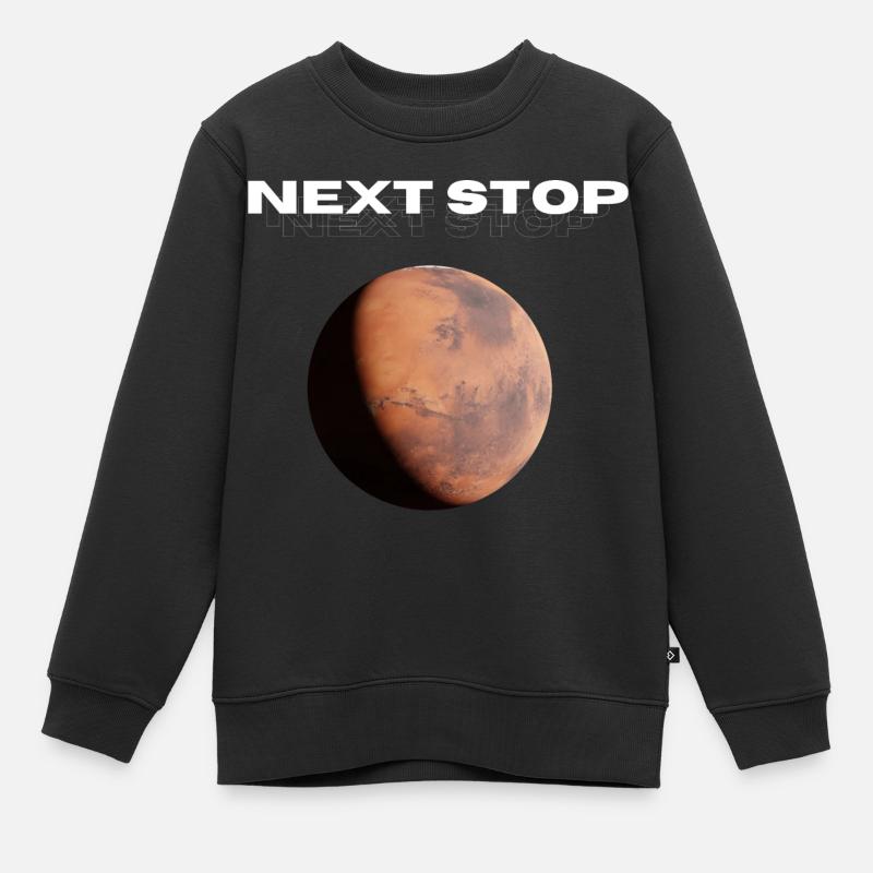Next Stop - Kids Premium Organic Sweatshirt - black