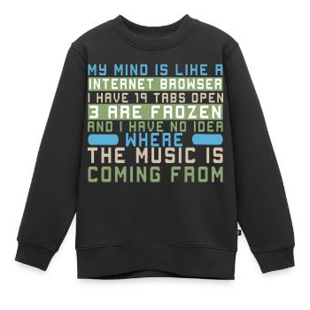 Lustiger Informatiker Spruch, Informatik - Kinder Premium Organic Sweatshirt - Schwarz - Vorne - AI Model Kid Female (0cm)