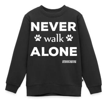 Dog Hund - Kinder Premium Organic Sweatshirt - Schwarz - Vorne - AI Model Kid Female (0cm)