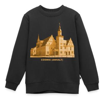 Coswig Anhalt City Hall Saxony-Anhalt Elbe - Kids Premium Organic Sweatshirt - black - Front - AI Model Kid Female (0cm)
