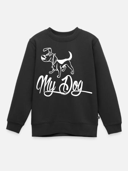 Amoureux des chiens - Sweat Premium enfant bio - noir
