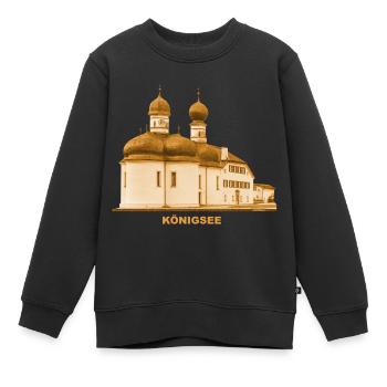 Königsee Church Berchtesgaden Bavaria Schönau - Sweat Premium enfant bio - noir - Devant - AI Model Kid Female (0cm)