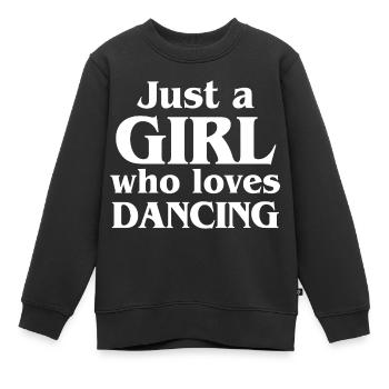 Dancing Dance Music - Kinder Premium Organic Sweatshirt - Schwarz - Vorne - AI Model Kid Female (0cm)