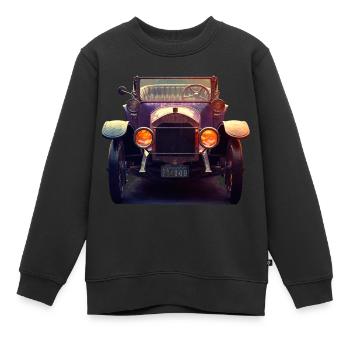 Les voitures anciennes sont plus que de simples voitures classiques - Sweat Premium enfant bio - noir - Devant - AI Model Kid Female (0cm)