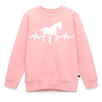 Heartbeat - Étalon Cheval Jument Ross Equestrian - Sweat Premium enfant bio - rose - Devant - AI Model Kid Female (0cm)