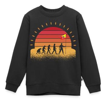 Sizilianer Sizilianisch Sizilien - Kinder Premium Organic Sweatshirt - Schwarz - Vorne - AI Model Kid Female (0cm)