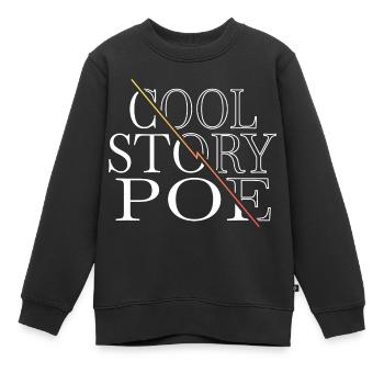Terre présente croire conspiration idée présente - Sweat Premium enfant bio - noir - Devant - AI Model Kid Female (0cm)