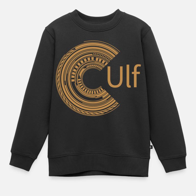 Für Ulf - Kinder Premium Organic Sweatshirt - Schwarz