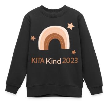 Kita Kind 2023 Hort Kindergarten - Kinder Premium Organic Sweatshirt - Schwarz - Vorne - AI Model Kid Female (0cm)