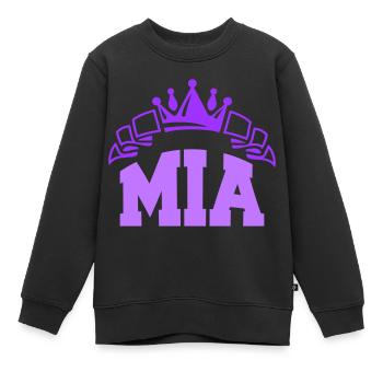 MIA - Sweat Premium enfant bio - noir - Devant - AI Model Kid Female (0cm)