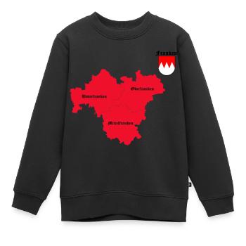 Franken - Kinder Premium Organic Sweatshirt - Schwarz - Vorne - AI Model Kid Female (0cm)