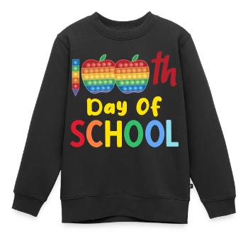 Back To School Lehrer Schule Vintage Schüler - Kinder Premium Organic Sweatshirt - Schwarz - Vorne - AI Model Kid Female (0cm)