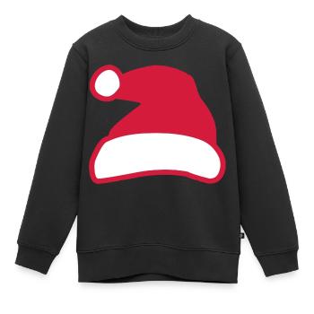Weihnachtsmann - Kinder Premium Organic Sweatshirt - Schwarz - Vorne - AI Model Kid Female (0cm)