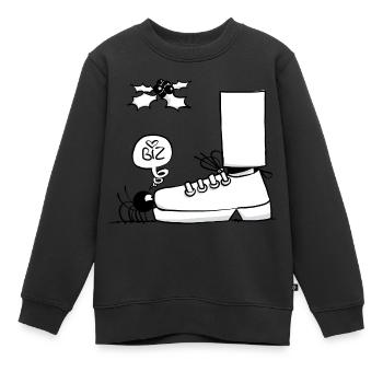 Beth die Spinne - Der Kuss unter dem Mistelzweig - Kinder Premium Organic Sweatshirt - Schwarz - Vorne - AI Model Kid Female (0cm)
