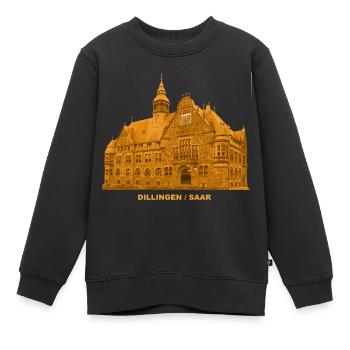 Dillingen Rathaus Saar Sarrelouis Sarre - Sweat Premium enfant bio - noir - Devant - AI Model Kid Female (0cm)
