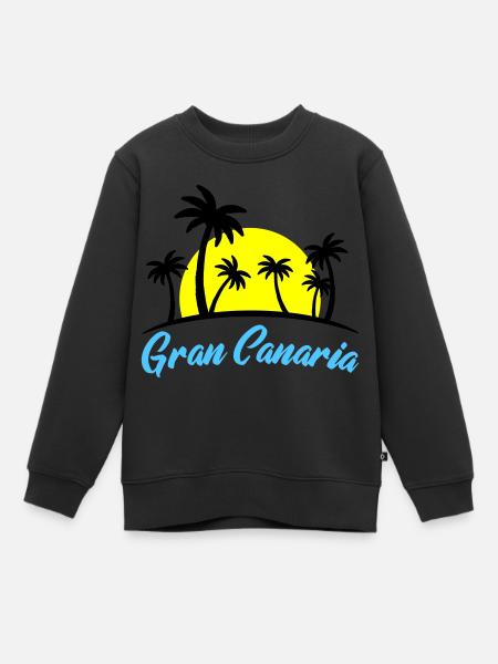 Gran Canaria - Kids Premium Organic Sweatshirt - black