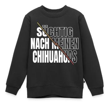 Animal Drôle Pet Idée Cadeau Toutou - Sweat Premium enfant bio - noir - Devant - AI Model Kid Female (0cm)
