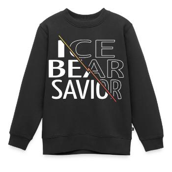 Cruauté envers les animaux Bande dessinée Dictons drôles - Sweat Premium enfant bio - noir - Devant - AI Model Kid Female (0cm)