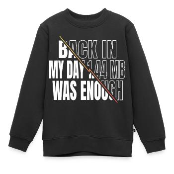 cadeau informatique infirmière fille blagues - Sweat Premium enfant bio - noir - Devant - AI Model Kid Female (0cm)