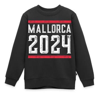 Jours fériés à Majorque 2024 - Sweat Premium enfant bio - noir - Devant - AI Model Kid Female (0cm)