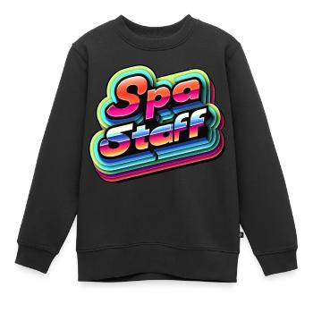 Spa Staff 8 - Kinder Premium Organic Sweatshirt - Schwarz - Vorne - AI Model Kid Female (0cm)