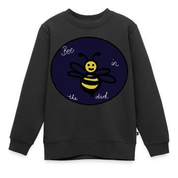 Bee in the dark - Kinder Premium Organic Sweatshirt - Schwarz - Vorne - AI Model Kid Female (0cm)