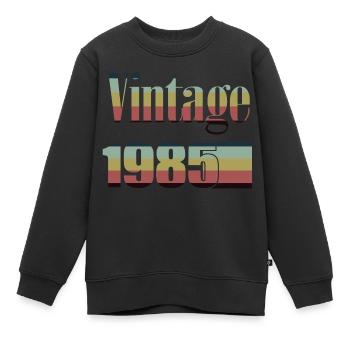 1985 Geburtstag 1985 Jahrgang 1985 Geburtstag - Kinder Premium Organic Sweatshirt - Schwarz - Vorne - AI Model Kid Female (0cm)