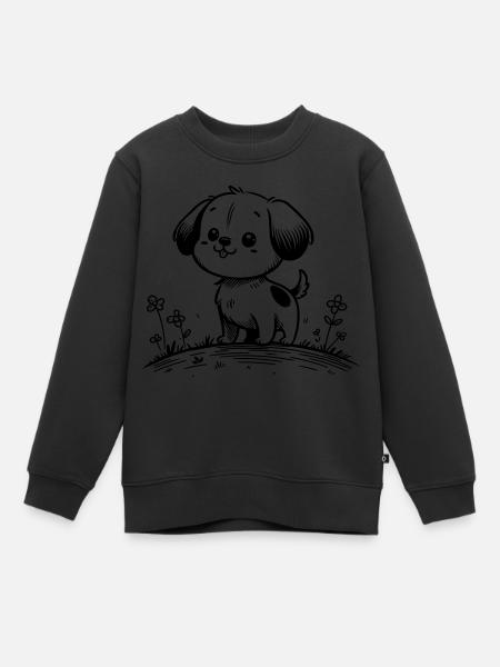Dog - Kids Premium Organic Sweatshirt - black