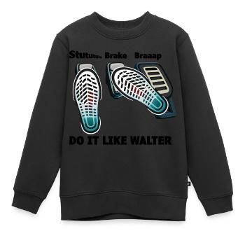 3 Pedals, 1 Love - Kinder Premium Organic Sweatshirt - Schwarz - Vorne - AI Model Kid Female (0cm)