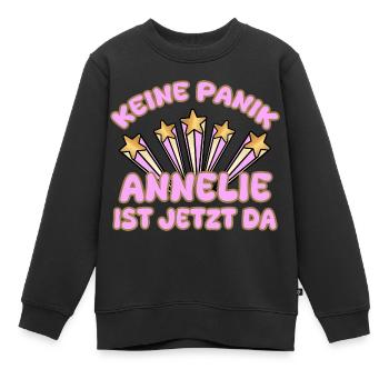 Frauenname Annelie - Kinder Premium Organic Sweatshirt - Schwarz - Vorne - AI Model Kid Female (0cm)