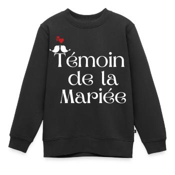 Der Trauzeuge der Braut - Kinder Premium Organic Sweatshirt - Schwarz - Vorne - AI Model Kid Female (0cm)