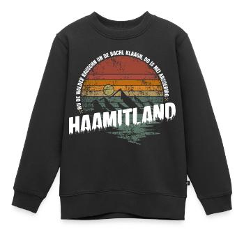 Heimatland Erzgebirge - Kinder Premium Organic Sweatshirt - Schwarz - Vorne - AI Model Kid Female (0cm)