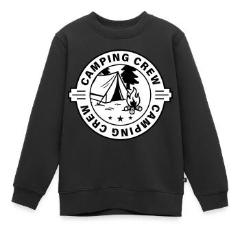 Tentes de camping - Sweat Premium enfant bio - noir - Devant - AI Model Kid Female (0cm)