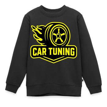 Auto Tuning Autoreifen - Kinder Premium Organic Sweatshirt - Schwarz - Vorne - AI Model Kid Female (0cm)